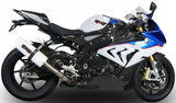 Terminale Di Scarico Con Omologazione Suono Albus Ceramic Alluminio Bianco - Gpr Compatibile Con Bmw S 1000 Rr (2015-2016)