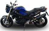 Exhaust Tip With Noise Certification Furore Aluminium Black - Gpr Compatible With Bmw F 800 R (2015-2016)