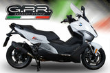 Terminale Di Scarico Con Omologazione Suono Gpe Anniversary Titanio Nero - Gpr Compatibile Con Bmw C 650 Gt (2012-2015)
