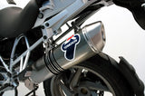 Terminale Di Scarico Con Omologazione Suono Oval Poppy Coppa Acciaio Inox - Termignoni Compatibile Con Bmw R 1200 Gs (2005-2009)