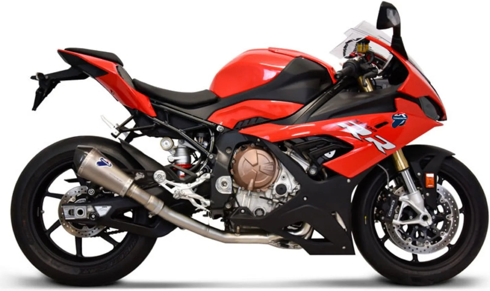 Impianto Di Scarico Completo Senza Omologazione Suono Relevance Titanio Coppa Carbonio - Termignoni Compatibile Con Bmw S 1000 Rr (2019-2020)
