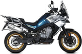 Terminale Di Scarico Con Omologazione Suono Speed Edge Inox Carbonio - Mivv Compatibile Con Cfmoto 800 Mt (2022-2024)