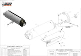 Terminale Di Scarico Con Omologazione Suono Urban Inox - Mivv Compatibile Con Aprilia Scarabeo 500 (2006-2007)