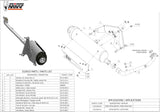 Impianto Di Scarico Completo Catalizzato E Con Omologazione Suono Urban Inox - Mivv Compatibile Con Kymco Xciting 300 (2007-2014)