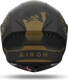 Casco Integrale Per Moto Airoh Connor - Cntit35 Thermoplastic Hrt Titanio Matto Taglia Xs