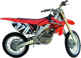 Impianto Di Scarico Completo Non Catalizzato E Con Omologazione Suono Albus Ceramic Alluminio Bianco - Gpr Compatibile Con Honda Crf 250 R (2003-2005)