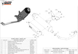 Complete Catalytic Exhaust System With Sound Certification Urban Stainless Steel - Mivv Compatible With Piaggio Beverly 250 (2004-2007)