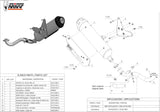 Impianto Di Scarico Completo Catalizzato E Con Omologazione Suono Urban Inox - Mivv Compatibile Con Piaggio X9 250 (2006)