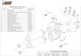 Dual Exhaust System With Sound Certification Gp Carbon - Mivv Compatible With Ducati Monster S4R (2003-2005)
