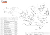 Doppio Terminale Di Scarico Con Omologazione Suono Gp Inox Nero - Mivv Compatibile Con Ducati Monster S4Rs (2006-2008)
