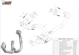 Non-Catalytic Connector Pipe - Mivv Compatible With Ducati Hypermotard 1100 Evo (2010-2012)