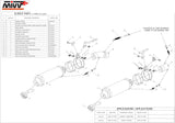 Doppio Terminale Di Scarico Non Catalizzato Con Omologazione Suono Gp Inox Nero - Mivv Compatibile Con Ducati Monster 696 (2008-2014)
