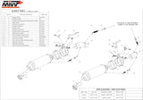Doppio Terminale Di Scarico Catalizzato E Con Omologazione Suono Gp Inox Nero - Mivv Compatibile Con Ducati Monster 795 (2012-2014)