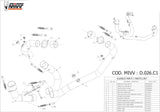 Tubo Di Raccordo Non Catalizzato - Mivv Compatibile Con Ducati Hypermotard 796 (2010-2012)