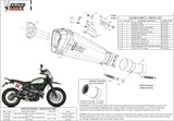 Terminale Di Scarico Catalizzato E Con Omologazione Suono Delta Race Inox Nero Carbonio - Mivv Compatibile Con Ducati Scrambler 800 (2015-2020)