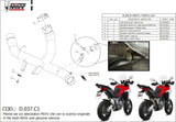Tubo Di Raccordo Non Catalizzato - Mivv Compatibile Con Ducati Multistrada 950 (2017-2021)