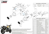 Doppio Terminale Di Scarico Con Omologazione Suono Gppro Inox Nero - Mivv Compatibile Con Ducati Scrambler 1100 (2018-2020)