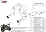 Dual Exhaust System With Sound Certification Gppro Steel Black - Mivv Compatible With Ducati Scrambler 1100 (2018-2020)
