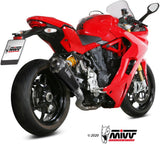 Catalytic Exhaust Tip With Sound Certification Delta Race Carbon Carbon - Mivv Compatible With Ducati Supersport 939 - S (2017-2020)
