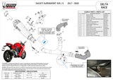 Catalytic Exhaust Tip With Sound Certification Delta Race Carbon Carbon - Mivv Compatible With Ducati Supersport 939 - S (2017-2020)