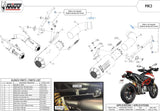 Doppio Terminale Di Scarico Con Omologazione Suono Mk3 Carbonio - Mivv Compatibile Con Ducati Hypermotard 950 (2019-2020)