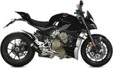 Doppio Terminale Di Scarico Non Catalizzato E Senza Omologazione Suono X-M1 Inox Nero - Mivv Compatibile Con Ducati Streetfighter V4 (2020-2022)