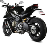 Doppio Terminale Di Scarico Non Catalizzato E Senza Omologazione Suono X-M1 Inox Nero - Mivv Compatibile Con Ducati Streetfighter V4 (2020-2022)