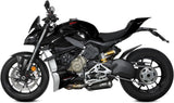 Doppio Terminale Di Scarico Non Catalizzato E Senza Omologazione Suono X-M1 Inox Nero - Mivv Compatibile Con Ducati Streetfighter V4 (2020-2022)