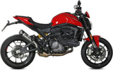 Terminale Di Scarico Con Omologazione Suono X-M5 Titanio Carbonio - Mivv Compatibile Con Ducati Monster + (2021-2024)