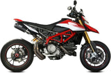 Doppio Terminale Di Scarico Non Catalizzato E Senza Omologazione Suono Mk3 Carbonio - Mivv Compatibile Con Ducati Hypermotard 950 - Sp - Rve (2021-2024)