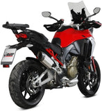 Terminale Di Scarico Con Omologazione Suono Suono Inox Carbonio - Mivv Compatibile Con Ducati Multistrada V4 1100 - S (2021-2024)