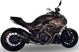 Terminale Di Scarico Senza Omologazione Suono Furore Alluminio Nero - Gpr Compatibile Con Ducati Diavel 1198 (2011-2016)