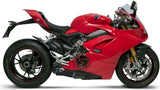 Doppio Terminale Di Scarico Senza Omologazione Suono Titanio Nero Coppa Alluminio - Termignoni Compatibile Con Ducati Panigale V4 (2018-2021)