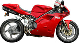 Doppio Terminale Di Scarico Con Omologazione Suono Furore Alluminio Nero - Gpr Compatibile Con Ducati 996 - S - Sps (1998-2001)