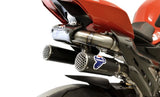 Impianto Di Scarico Completo Senza Omologazione Suono Wsbk Replica Full Titanio Nero Coppa Carbonio - Termignoni Compatibile Con Ducati Streetfighter V4 (2018-2023)