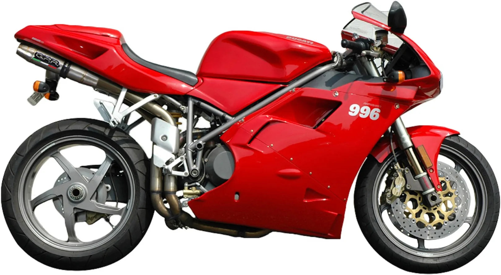 Terminale Di Scarico Con Omologazione Suono Deeptone Acciaio - Gpr Compatibile Con Ducati 996 - S - Sps (1998-2001)