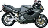 Doppio Terminale Di Scarico Con Omologazione Suono Furore Alluminio Nero - Gpr Compatibile Con Ducati St2 (1997-2003)