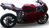 Doppio Terminale Di Scarico Con Omologazione Suono Deeptone Acciaio - Gpr Compatibile Con Ducati 749 (2003-2007)