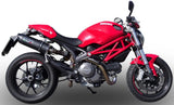 Doppio Terminale Di Scarico Con Omologazione Suono Furore Alluminio Nero - Gpr Compatibile Con Ducati Monster 1100 (2009-2010)