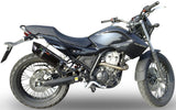 Terminale Di Scarico Con Omologazione Suono Furore Alluminio Nero - Gpr Compatibile Con Derbi Mulhacèn (2006-2011)