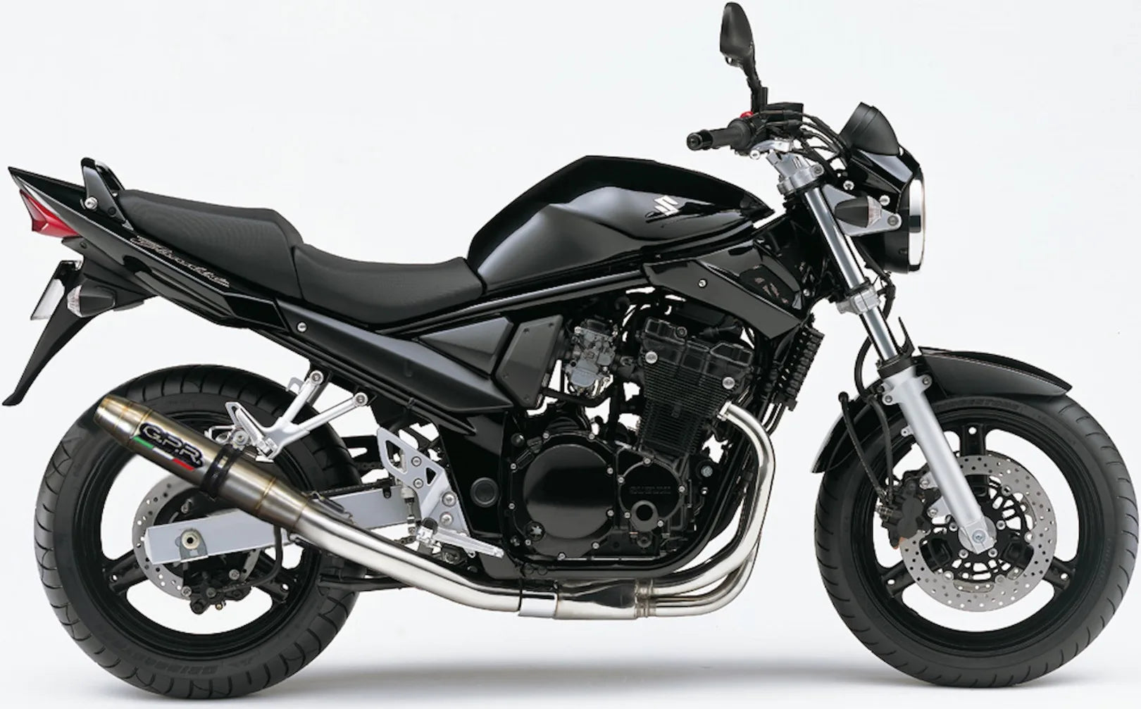 Terminale Di Scarico Con Omologazione Suono Deeptone Acciaio - Gpr Compatibile Con Suzuki Gsf 650 Bandit - S (2005-2006)