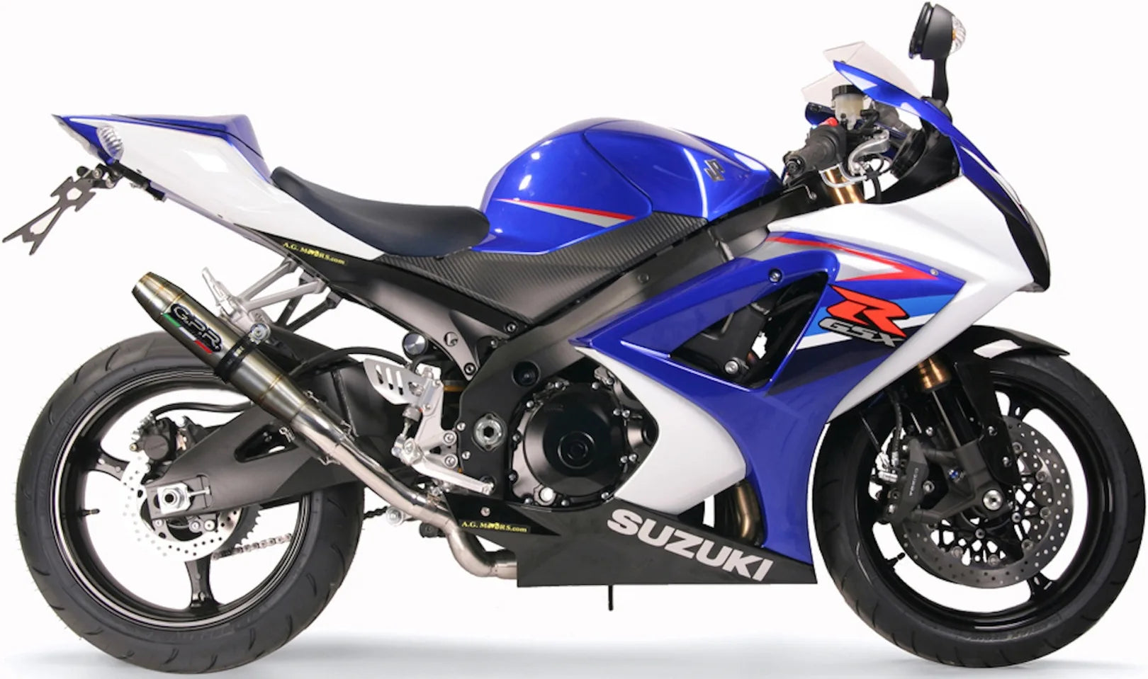 Terminale Di Scarico Con Omologazione Suono Deeptone Acciaio - Gpr Compatibile Con Suzuki Gsx-R 1000 K7 (2007-2008)