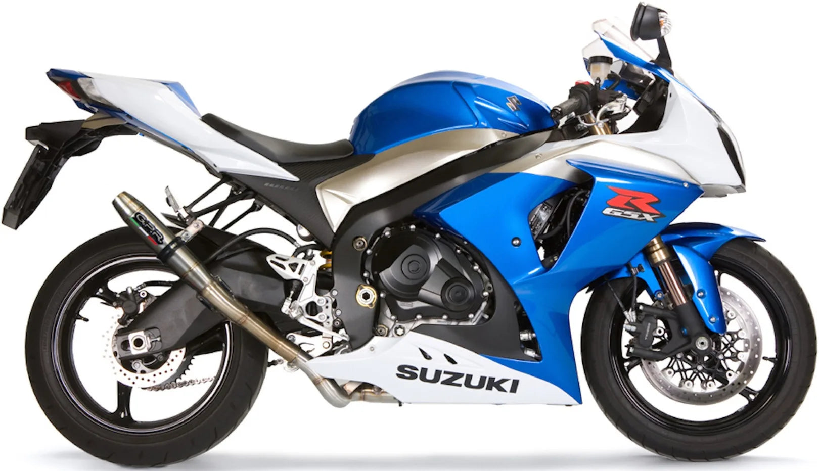 Terminale Di Scarico Con Omologazione Suono Deeptone Acciaio - Gpr Compatibile Con Suzuki Gsx-R 1000 K9 (2009-2011)
