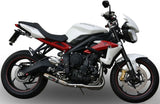 Terminale Di Scarico Con Omologazione Suono Deeptone Acciaio - Gpr Compatibile Con Triumph Street Triple 675 (2013-2016)