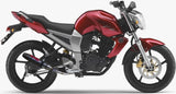 Impianto Di Scarico Completo Non Catalizzato E Con Omologazione Suono Deeptone Acciaio - Gpr Compatibile Con Yamaha Fz-16 Byson 160 (2010)