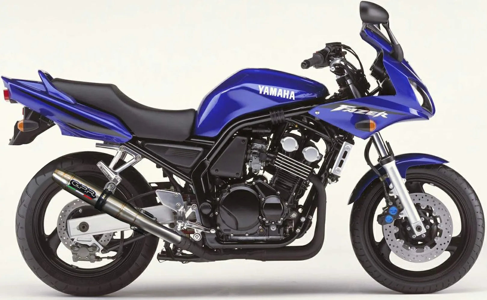 Terminale Di Scarico Con Omologazione Suono Deeptone Acciaio - Gpr Compatibile Con Yamaha Fzs 600 Fazer (1998-2003)