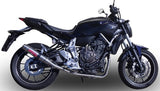 Impianto Di Scarico Completo Non Catalizzato E Senza Omologazione Suono Deeptone Acciaio - Gpr Compatibile Con Yamaha Mt-07 (2014-2016)