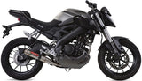 Impianto Di Scarico Completo Catalizzato E Con Omologazione Suono Deeptone Acciaio - Gpr Compatibile Con Yamaha Mt-125 (2014-2016)
