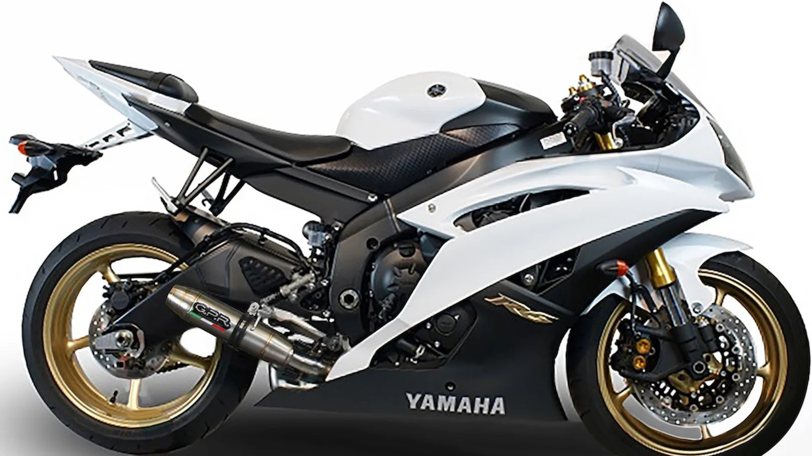 Terminale Di Scarico Con Omologazione Suono Deeptone Acciaio - Gpr Compatibile Con Yamaha Yzf-R6 (2006-2020)
