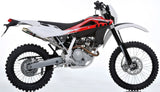 Impianto Di Scarico Completo Non Catalizzato E Con Omologazione Suono Deeptone Acciaio - Gpr Compatibile Con Husqvarna Te 125 4T (2010-2013)